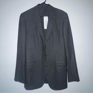 grey cashmere blazer